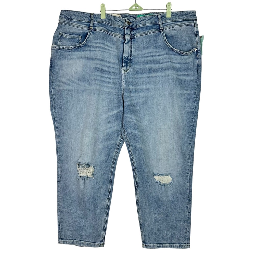Pilcro & the Letterpress Anthropologie High Rise Slim Jeans 26W‎ Plus Distressed